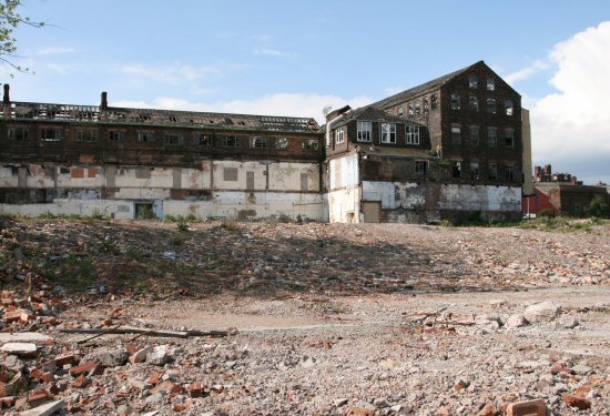 Remains of the Royal Doulton factory, Nile Street, Burslem, Stoke-on ...